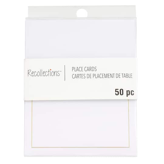 Gold Trim Place Cards by Recollections&#x2122;, 50ct.